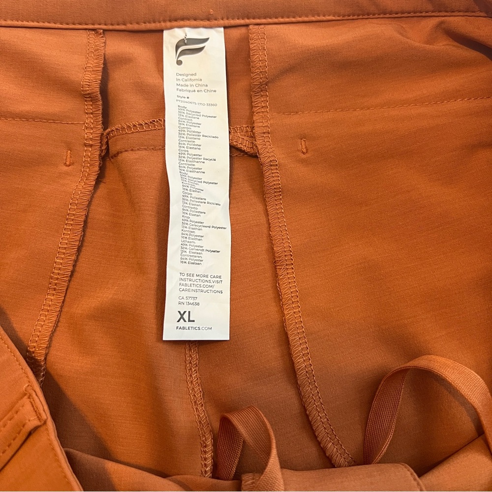 Fabletics Women's Rust / Orange Lightweight Athle… - image 7